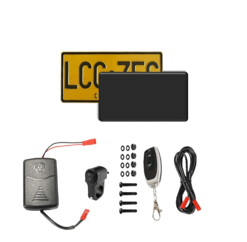 Placaoutpro LED para moto-evita fotomultas